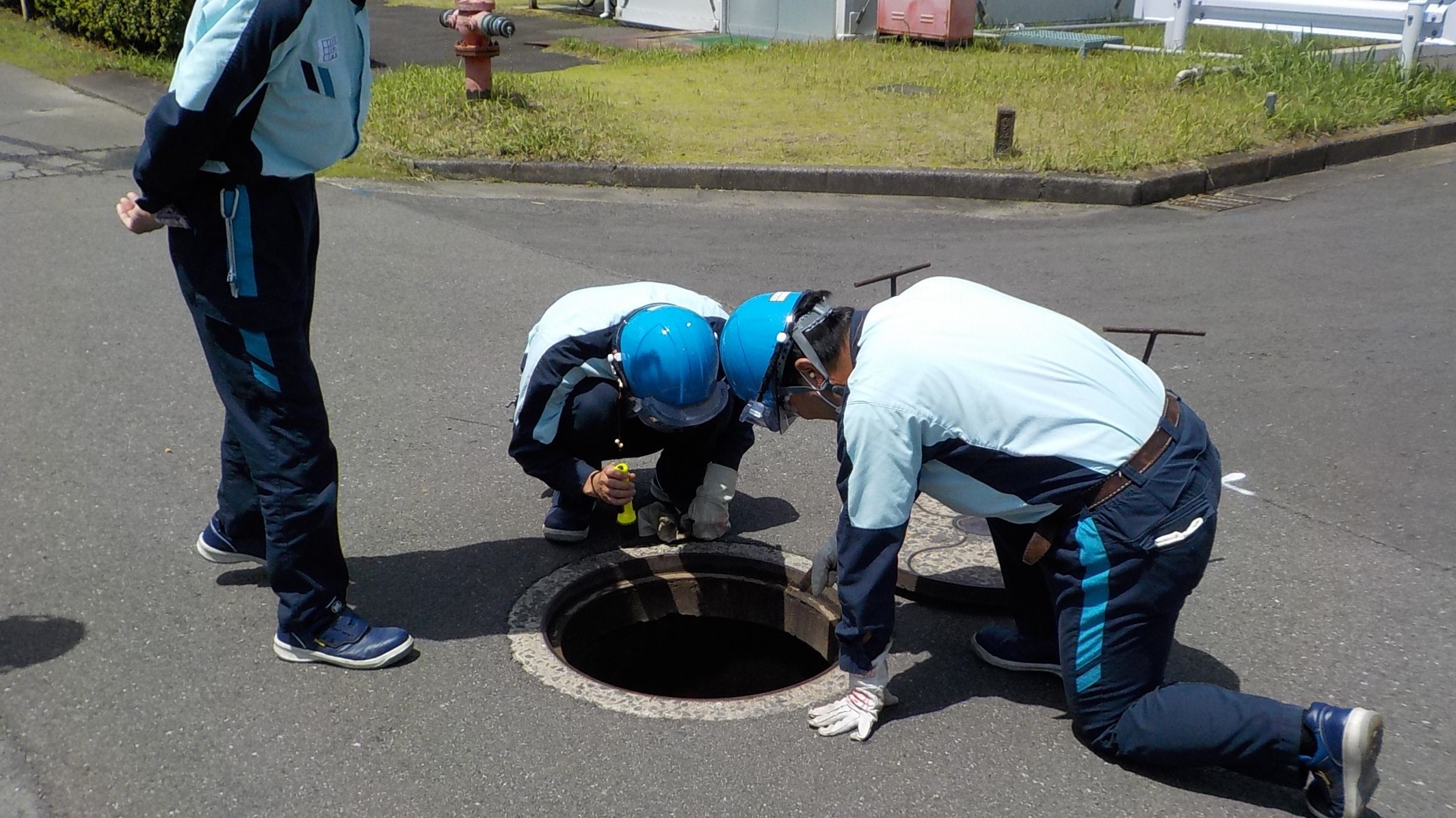 排水溝の点検